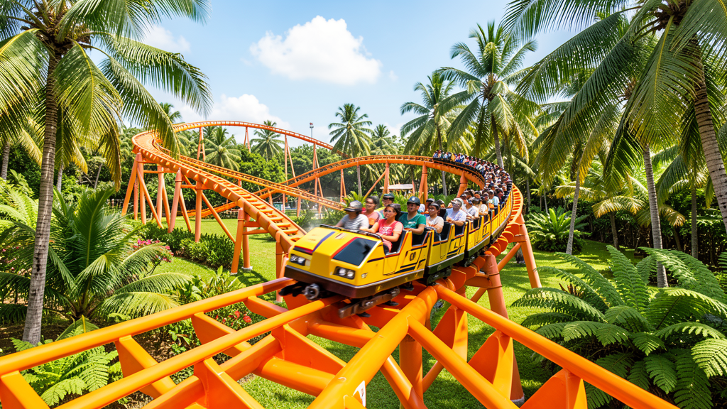 Roller coaster at Philippine theme park